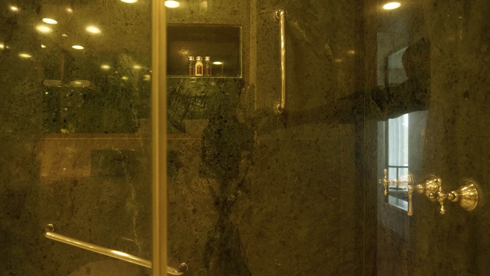 Taj Чандігарх Екстер'єр фото A shower with a sliding door